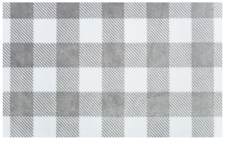 Black and white top buffalo plaid crib sheet