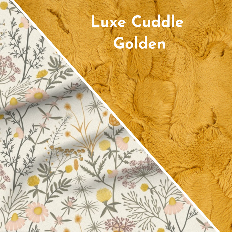Design Your Own Minky Blanket in Wildflowers & Weeds