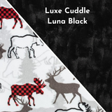 Design Your Own Minky Blanket in Scarlet Forest Park