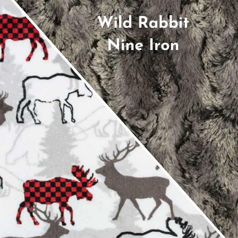 Design Your Own Minky Blanket in Scarlet Forest Park