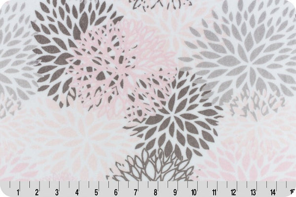 Fitted Crib Sheet in Pink & Gray Bloom