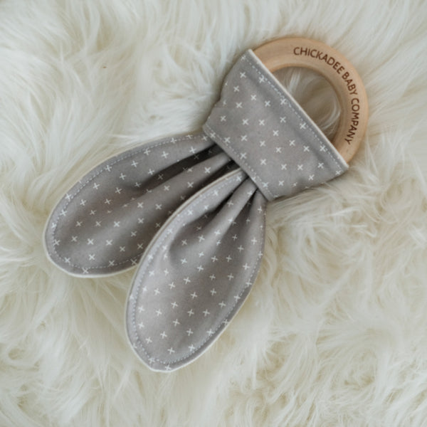 Add It Up Gray Birch Teething Ring