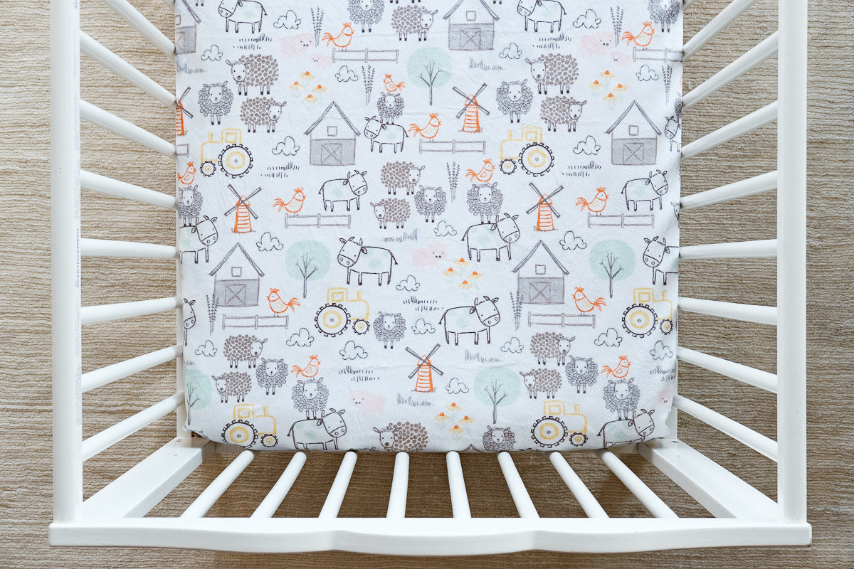 Minky dot crib sheet best sale