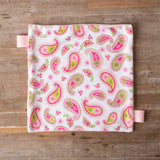 Pink & Green Paisley 14" Lovey