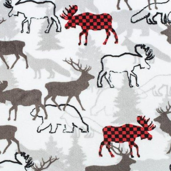 Design Your Own Minky Blanket in Scarlet Forest Park