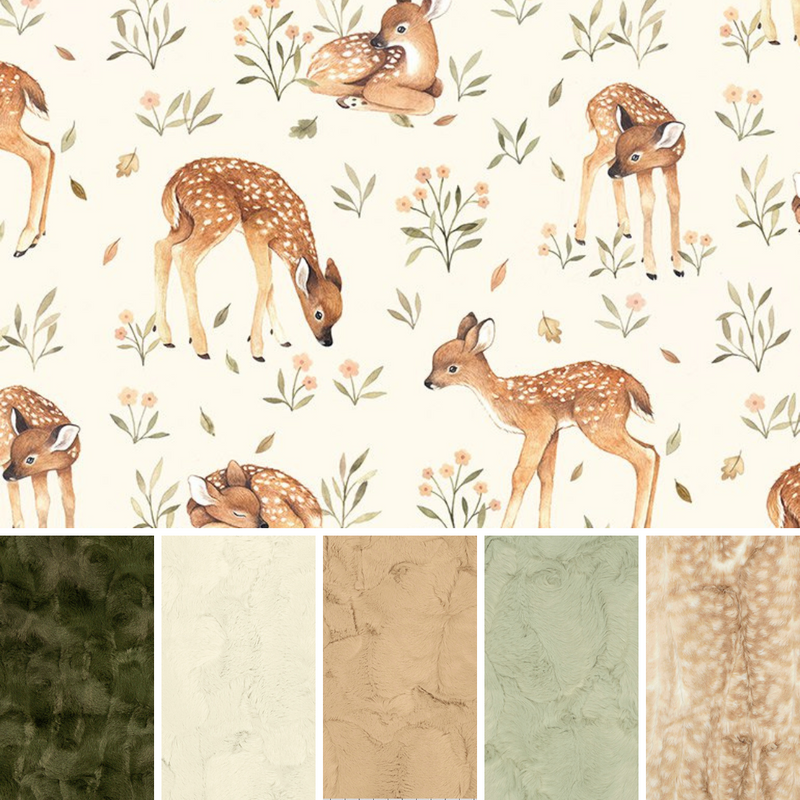 Fawn minky blanket sale