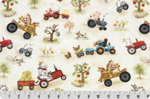 Fitted Crib Sheet in Funny Farm
