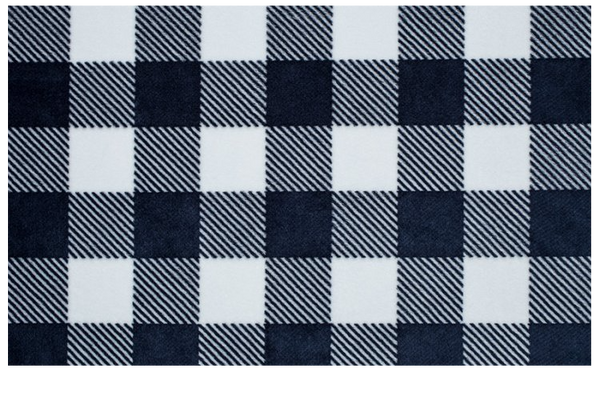 Navy plaid crib 2024 sheet